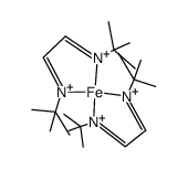 bis(1,4-di-tert-butyl-1,3-diazabutadienyl)iron(II) Structure