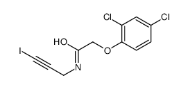 2-(2,4-dichlorophenoxy)-N-(3-iodoprop-2-ynyl)acetamide结构式
