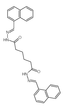Hexanedioicacid, 1,6-bis[2-(1-naphthalenylmethylene)hydrazide]结构式