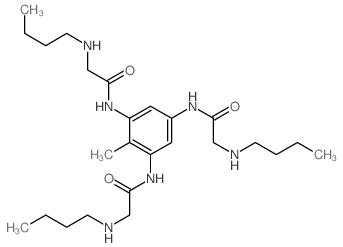 Acetamide,N,N',N''-(2-methyl-s-phenenyl)tris[2-(butylamino)- (8CI) Structure
