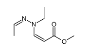 2-Propenoic acid, 3-(ethylethylidenehydrazino)-, methyl ester structure