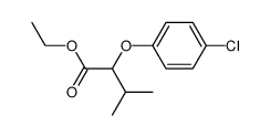 ethyl 2-(4-chlorophenoxy)-3-methylbutanoate Structure