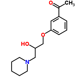 3'-(2-Hydroxy-3-piperidinopropoxy)acetophenone结构式