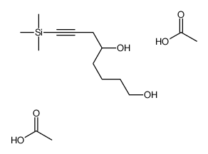 acetic acid,8-trimethylsilyloct-7-yne-1,5-diol Structure