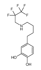 4-[4-(2,2,3,3,3-pentafluoropropylamino)butyl]benzene-1,2-diol结构式
