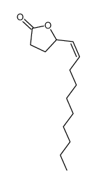 (Z)-5-(1-decenyl)dihydro-2(3H)-furanone Structure