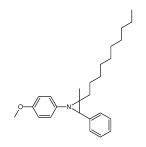 (2S,3R)-2-decyl-1-(4-methoxyphenyl)-2-methyl-3-phenylaziridine结构式