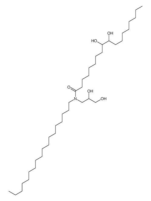 N-(2,3-dihydroxypropyl)-9,10-dihydroxy-N-octadecyloctadecanamide结构式