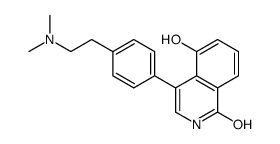 4-[4-[2-(dimethylamino)ethyl]phenyl]-5-hydroxy-2H-isoquinolin-1-one结构式