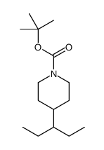 tert-butyl 4-pentan-3-ylpiperidine-1-carboxylate结构式