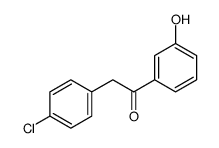 2-(4-chlorophenyl)-1-(3-hydroxyphenyl)ethanone Structure