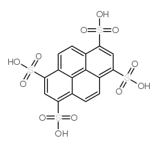 pyrene-1,3,6,8-tetrasulphonic acid Structure