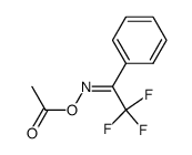 (Z)-2,2,2-trifluoro-1-phenylethanone O-acetyl oxime Structure