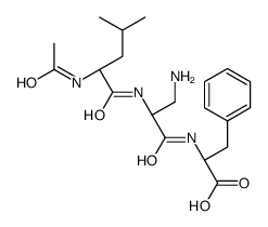 (2S)-2-[[(2S)-2-[[(2S)-2-acetamido-4-methylpentanoyl]amino]-3-aminopropanoyl]amino]-3-phenylpropanoic acid结构式