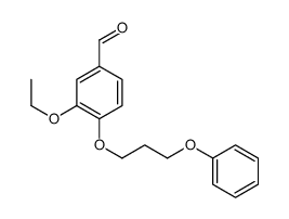 3-ethoxy-4-(3-phenoxypropoxy)benzaldehyde结构式