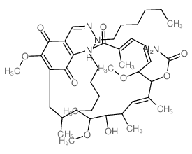 [(1Z,4E,6Z,10E,21E)-21-[(2,2-dihexylhydrazinyl)methylidene]-13-hydroxy-8,14,19-trimethoxy-4,10,12,16-tetramethyl-3,20,22-trioxo-2-azabicyclo[16.3.1]docosa-1,4,6,10,18-pentaen-9-yl] carbamate picture