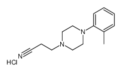 3-[4-(2-methylphenyl)piperazin-1-yl]propanenitrile,hydrochloride结构式