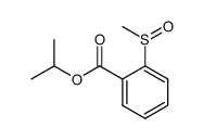 isopropyl 2-(methylsulfinyl)benzoate Structure