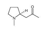 2-Propanone, 1-(1-methyl-2-pyrrolidinyl)-, (S)- (9CI) Structure