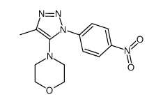 4-[5-methyl-3-(4-nitro-phenyl)-3H-[1,2,3]triazol-4-yl]-morpholine结构式