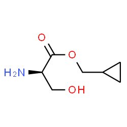 D-Serine, cyclopropylmethyl ester (9CI) Structure