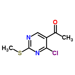1-(4-Chloro-2-(methylthio)pyrimidin-5-yl)ethanone structure