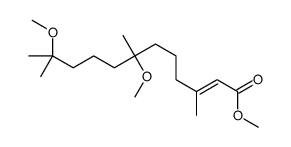 methyl 7,11-dimethoxy-3,7,11-trimethyldodec-2-enoate结构式