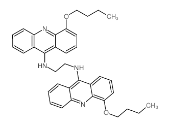 N,N-bis(4-butoxyacridin-9-yl)ethane-1,2-diamine结构式