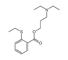 3-(Diethylamino)propyl=o-(ethylthio)benzoate structure