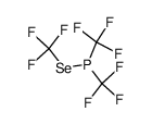 trifluoromethylselenobis(trifluoromethyl)phosphine Structure