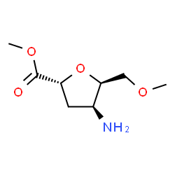 L-lyxo-Hexonic acid, 4-amino-2,5-anhydro-3,4-dideoxy-6-O-methyl-, methyl Structure
