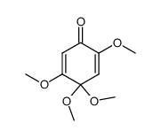 2,4,4,5-tetramethoxycyclohexa-2,5-dienone Structure