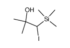 1-iodo-2-methyl-1-trimethylsilanyl-propan-2-ol结构式