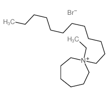 1-dodecyl-1-ethyl-1-azoniacycloheptane结构式