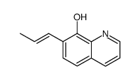 7-(1-propenyl)-8-quinolinol Structure