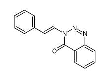 3-(2-phenylethenyl)-1,2,3-benzotriazin-4-one结构式