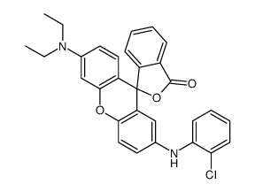 2'-[(2-chlorophenyl)amino]-6'-(diethylamino)spiro[isobenzofuran-1(3H),9'-[9H]xanthene]-3-one结构式