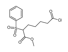 methyl 7-chloro-7-oxo-2-(phenylsulfonyl)heptanoate Structure