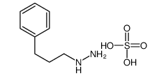 hydrogen sulfate,(3-phenylpropylamino)azanium结构式
