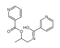 1-(pyridine-3-carbonylamino)propan-2-yl pyridine-3-carboxylate Structure
