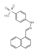 Benzenesulfonic acid, 4-[2-(1-naphthalenylmethylene)hydrazinyl]- Structure