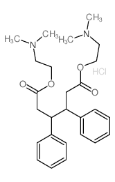 Hexanedioic acid,3,4-diphenyl-, bis[2-(dimethylamino)ethyl] ester, dihydrochloride (9CI) structure