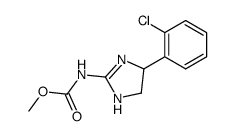 [4-(2-chloro-phenyl)-4,5-dihydro-1H-imidazol-2-yl]-carbamic acid methyl ester结构式