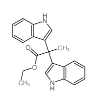 Ethyl 2,2-di(1H-indol-3-yl)propanoate结构式