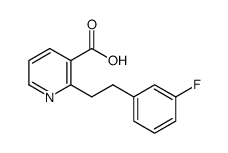 2-[2-(3-fluorophenyl)ethyl]nicotinic acid结构式