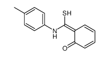 6-[(4-methylanilino)-sulfanylmethylidene]cyclohexa-2,4-dien-1-one Structure