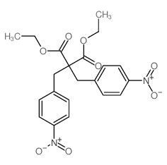 diethyl 2,2-bis[(4-nitrophenyl)methyl]propanedioate structure