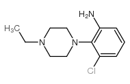 3-CHLORO-2-(4-ETHYL-PIPERAZIN-1-YL)-PHENYLAMINE structure