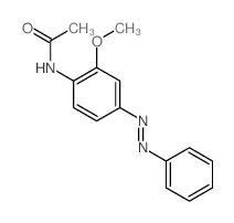 N-(2-methoxy-4-phenyldiazenyl-phenyl)acetamide structure