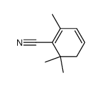 2,6,6-Trimethylcyclohexa-1,3-dien-1-ylcarbonitrile结构式